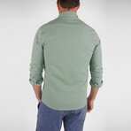 Airotec® Performance Pique Slim-Fit Long Sleeve Button Up // Chinos Green (S)