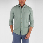 Airotec® Performance Pique Slim-Fit Long Sleeve Button Up // Chinos Green (L)