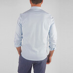 Airotec® Performance Pique Slim-Fit Long Sleeve Button Up // Blue Fog (S)