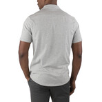 Airotec® Performance Stretch Slim-Fit Short Sleeve Button Up // Heather Gray (S)