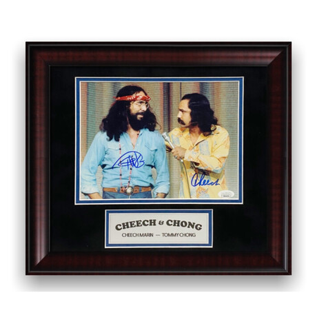 Cheech & Chong // Signed Photograph + Framed