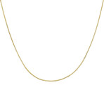 Solid 14K Gold 1.5MM Thick Venetian Box Link Chain Necklace (18")