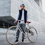 Heritage Bike + Skate Helmet // Polished Titanium (Small)