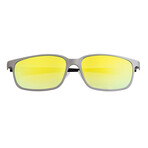 Neptune Polarized Sunglasses // Silver Frame + Gold Yellow Lens