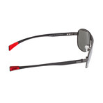 Hardwell Polarized Sunglasses // Gunmetal Frame + Silver Lens