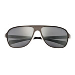 Atmosphere Polarized Sunglasses // Titanium // Silver Frame + Silver Lens