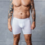 ALPHX Everyday Comfort // ATHLTC Boxer Brief // Frost White (Small)