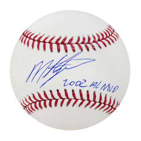 Miguel Tejada // Signed Rawlings Official MLB Baseball w/ "2002 AL MVP" Inscription