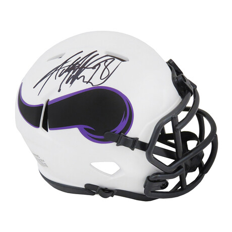Adrian Peterson // Minnesota Vikings // Signed Riddell Speed Mini Helmet // Lunar Eclipse