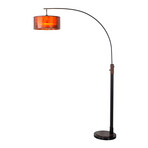 Layers 85" Natural Mica 1-Light Arc Lamp // Dimmer Switch