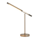 Port 35" Table Lamp // Touch Dimmer Switch // Charcoal Gray