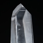 Genuine Lemurian Quartz Crystal with Acrylic Display Stand