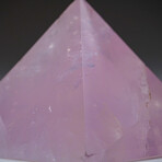 Genuine Polished Rose Quartz Pyramid