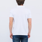 Thomas Short Sleeve Polo Shirt // White + Blue (2XL)