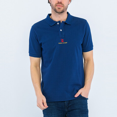 Elijah Short Sleeve Polo Shirt // Navy (S)