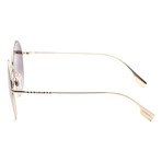 Burberry // Women's Pippa BE3132-11098G Sunglasses // Light Gold + Gray Gradient