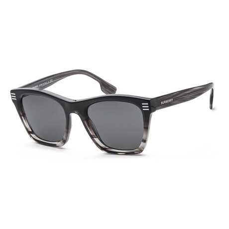 Men's Fashion BE4348-394987-52 Sunglasses // Black + Dark Gray
