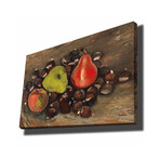 Still Life with Fruit and Chestnuts (17.7"H x 27.5"W x 1.1"D)