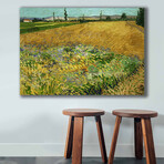 Wheat Field with the Alpilles Foothills in the Background (17.7"H x 27.5"W x 1.1"D)