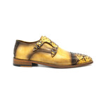 Croc Bucked Dress Shoe // Yellow (Euro: 45)