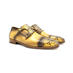 Croc Bucked Dress Shoe // Yellow (Euro: 40)