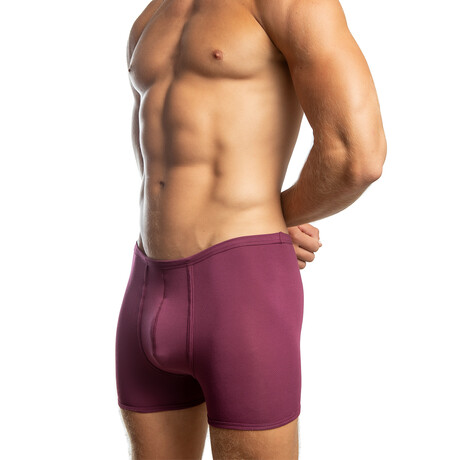 Lux Profile Modal Boxer Brief // Beetroot (XS)