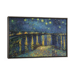 Starry Night over the Rhone, 1888  by Vincent van Gogh (18"H x 26"W x 0.75"D)