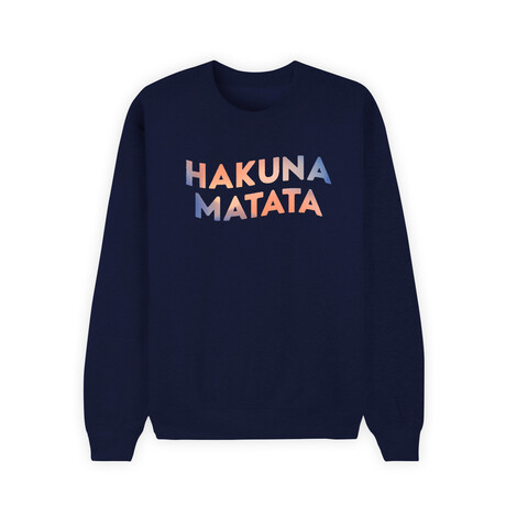 Hakuna Matata 3 Sweatshirt // Navy (X-Small)