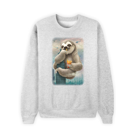 Sloth Attack Sweatshirt // Gray (X-Small)