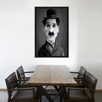 Charlie Chaplin by Rob Snow (26"H x 18"W x 0.75"D)