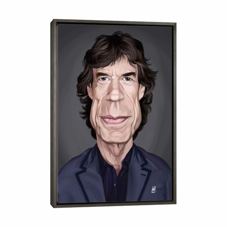 Mick Jagger by Rob Snow (26"H x 18"W x 0.75"D)