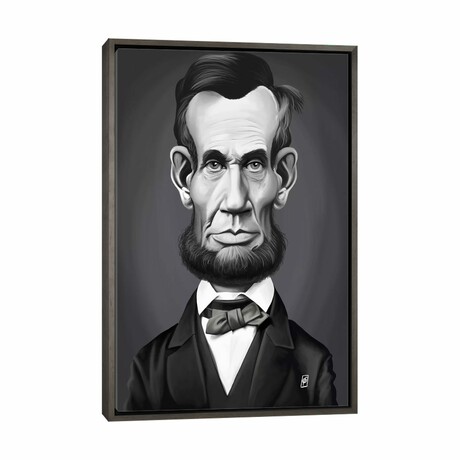 Abraham Lincoln by Rob Snow (26"H x 18"W x 0.75"D)
