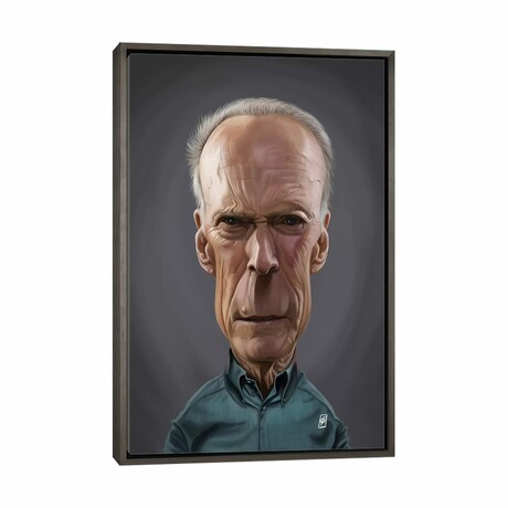 Clint Eastwood by Rob Snow (26"H x 18"W x 0.75"D)