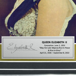 Queen Elizabeth II // "Her Majesty" Collage Ver. 3 // Framed