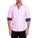 Chivalry Isn’t Dead Long Sleeve Button Up Shirt // Pink (XL)