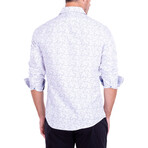Party Trick Long Sleeve Button Up // White (M)