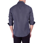 The Professor Long Sleeve Button Up Shirt // Black (XS)