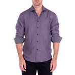 Costa Nova Long Sleeve Button Up Shirt // Black (L)