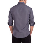 Carats Long Sleeve Button Up // Black (XL)
