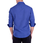 Costa Nova Long Sleeve Button Up Shirt // Royal (S)