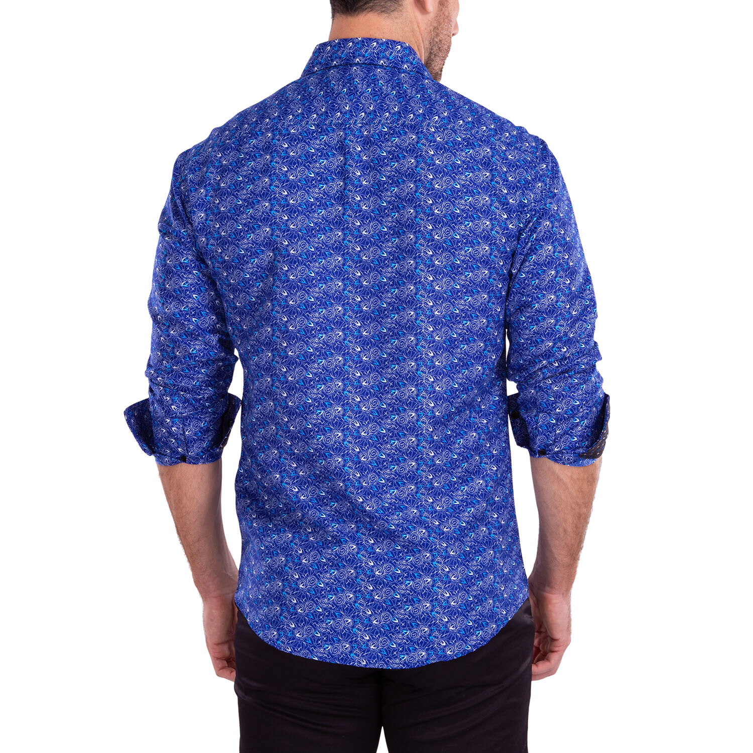 Sweet Talker Long Sleeve Button Up Shirt // Royal (3XL) - BC Collection ...