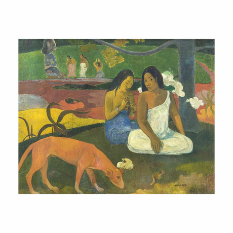 Arearea (Joyfulness) (1892) by Eugène Gauguin (15"H x 18"W x 2"D)