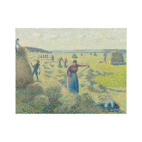 Hay Harvest, Eragny by Camille Pissarro (15"H x 18"W x 2"D)