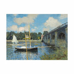 The Bridge at Argenteuil (1874) by Claude Monet (15"H x 18"W x 2"D)