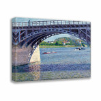 The Argenteuil Bridge and the Seine (circa 1883) by Gustave Caillebotte (15"H x 18"W x 2"D)