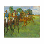 Before the Race (C. 1887-1889) by Edgar Degas (15"H x 18"W x 2"D)