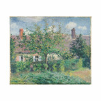 Peasant House at Eragny (1884) by Camille Pissarro (15"H x 18"W x 2"D)