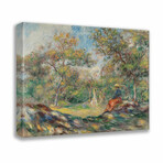 Woman in a Landscape by Pierre-Auguste Renoir (15"H x 18"W x 2"D)