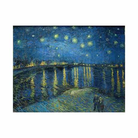 Starry Night Over the Rhone (1888) by Vincent Van Gogh (15"H x 18"W x 2"D)