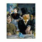 At the Cafe by Edouard Manet (15"H x 18"W x 2"D)